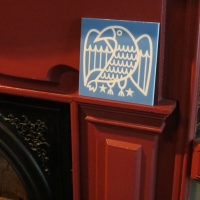 eagle-on-red-fireplace